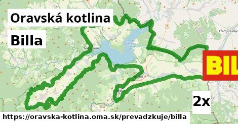 Billa, Oravská kotlina