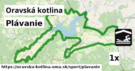 Plávanie, Oravská kotlina