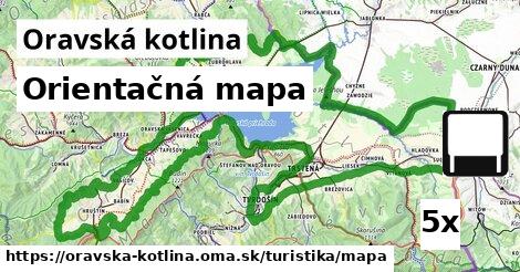 Orientačná mapa, Oravská kotlina