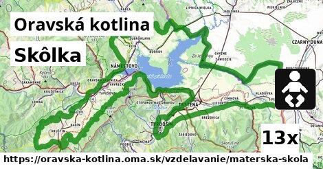 Skôlka, Oravská kotlina