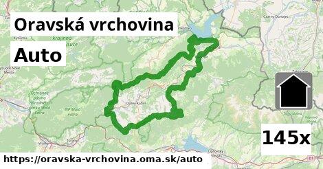 auto v Oravská vrchovina