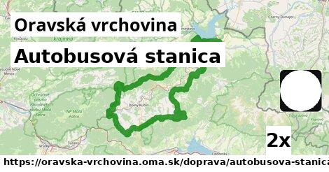 Autobusová stanica, Oravská vrchovina