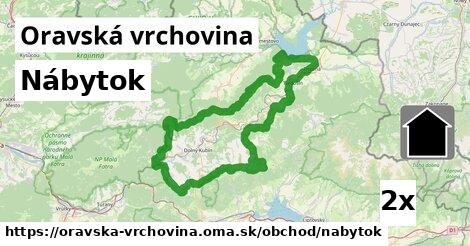 Nábytok, Oravská vrchovina