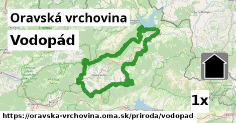 Vodopád, Oravská vrchovina