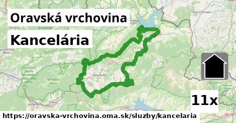 Kancelária, Oravská vrchovina