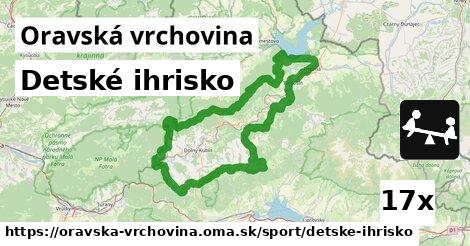 Detské ihrisko, Oravská vrchovina