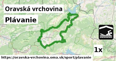 Plávanie, Oravská vrchovina