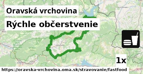 Rýchle občerstvenie, Oravská vrchovina