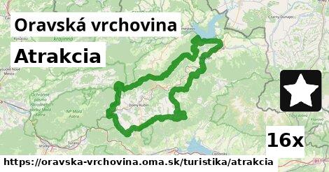 Atrakcia, Oravská vrchovina