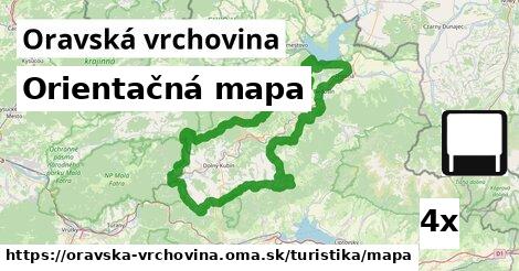 Orientačná mapa, Oravská vrchovina