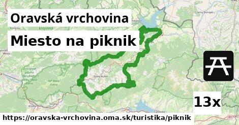 Miesto na piknik, Oravská vrchovina