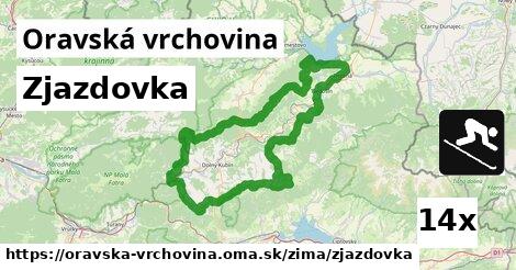 Zjazdovka, Oravská vrchovina