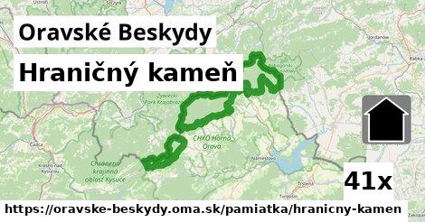 Hraničný kameň, Oravské Beskydy