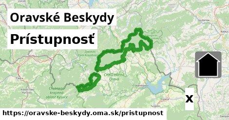 prístupnosť v Oravské Beskydy