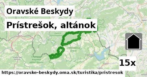 Prístrešok, altánok, Oravské Beskydy