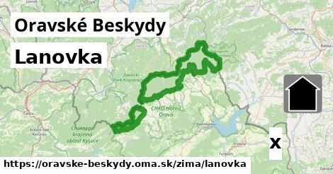 Lanovka, Oravské Beskydy