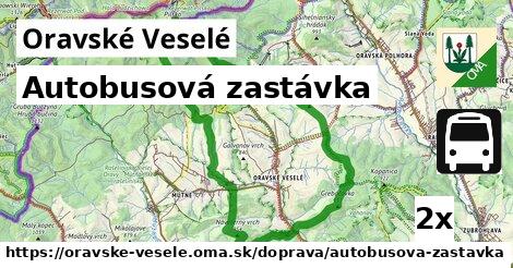 Autobusová zastávka, Oravské Veselé