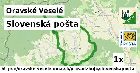 Slovenská pošta, Oravské Veselé