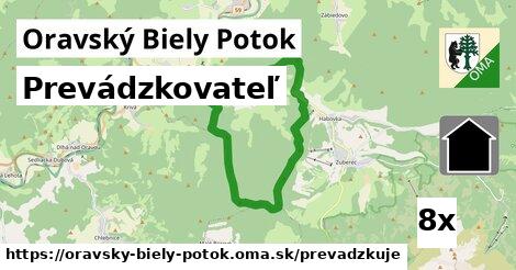 prevádzkovateľ v Oravský Biely Potok