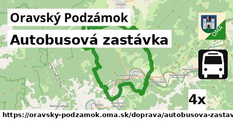 Autobusová zastávka, Oravský Podzámok