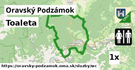 Toaleta, Oravský Podzámok