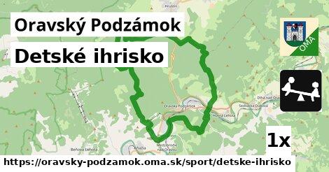 Detské ihrisko, Oravský Podzámok