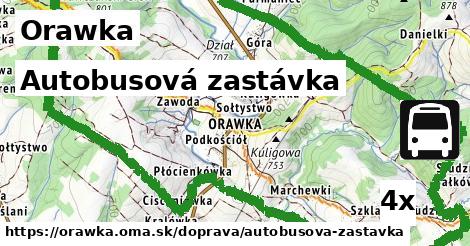 Autobusová zastávka, Orawka