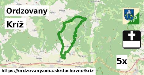 Kríž, Ordzovany