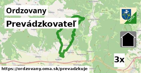 prevádzkovateľ v Ordzovany