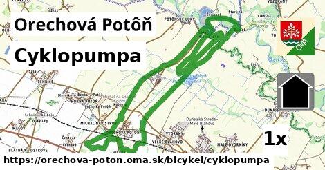 Cyklopumpa, Orechová Potôň