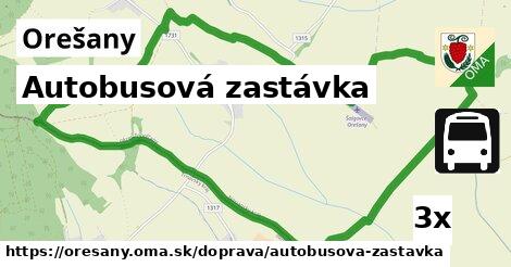 Autobusová zastávka, Orešany