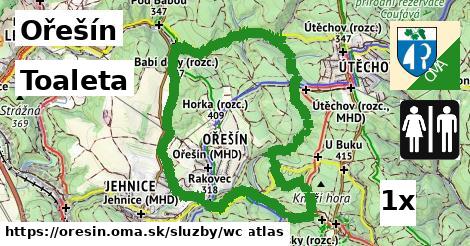 Toaleta, Ořešín