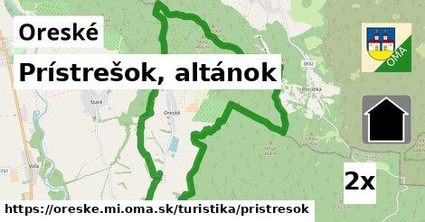 Prístrešok, altánok, Oreské, okres MI