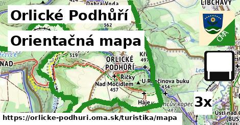 Orientačná mapa, Orlické Podhůří