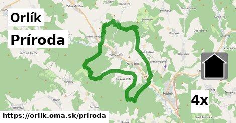 príroda v Orlík