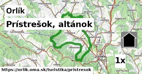 Prístrešok, altánok, Orlík
