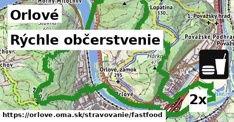 rýchle občerstvenie v Orlové