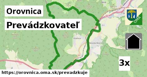 prevádzkovateľ v Orovnica