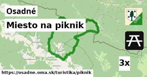 miesto na piknik v Osadné