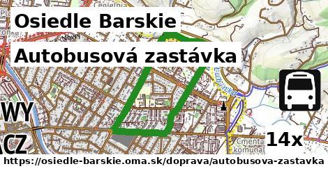 Autobusová zastávka, Osiedle Barskie
