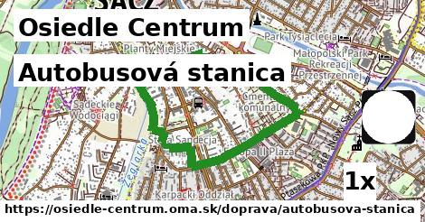 Autobusová stanica, Osiedle Centrum