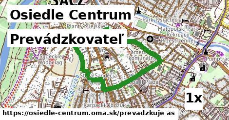 prevádzkovateľ v Osiedle Centrum