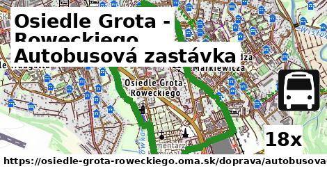 Autobusová zastávka, Osiedle Grota - Roweckiego