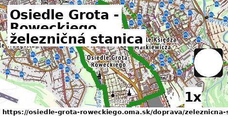 železničná stanica, Osiedle Grota - Roweckiego