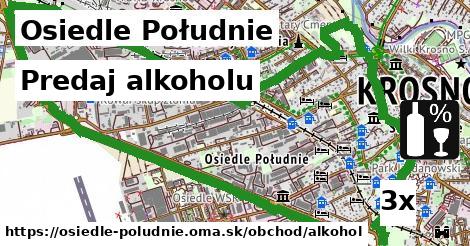 Predaj alkoholu, Osiedle Południe