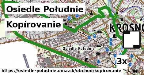 Kopírovanie, Osiedle Południe