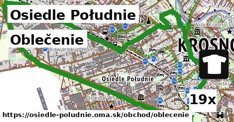 Oblečenie, Osiedle Południe