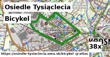 bicykel v Osiedle Tysiąclecia