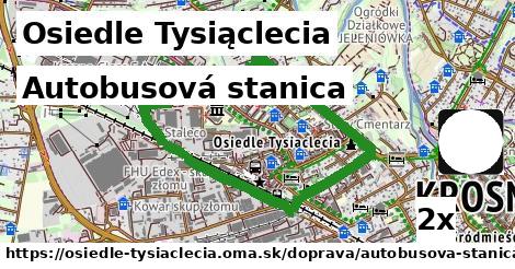 Autobusová stanica, Osiedle Tysiąclecia
