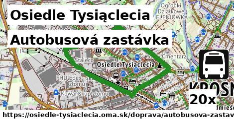 Autobusová zastávka, Osiedle Tysiąclecia